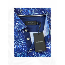 Load image into Gallery viewer, BUGATCHI Performance Polo Shirt – Men’s Size Medium – NWT Tropical Blue Print