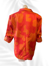 Load image into Gallery viewer, LexBreezy Hawaii Aloha Blazer Orange Red Floral Lightweight Resort Jacket M NWOT
