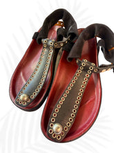Load image into Gallery viewer, Isabel Marant Leather Studded T-Strap Sandals Black Suede 35 Boho
