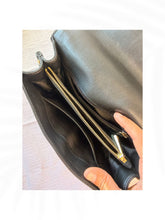 Load image into Gallery viewer, Michael Kors Studded Chain Shoulder Bag Black Leather Suede Small Crossbody
