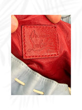 Load image into Gallery viewer, Christian Louboutin Vintage Blue Leather Drawstring Hobo Bag Red Interior
