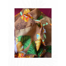 Load image into Gallery viewer, Vintage Made in Hawaii Hawaiian Aloha Maxi Dress Hibiscus Floral Brown Orange
